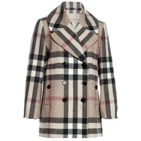 burberry winter wool coat|burberry plaid wool coat women.